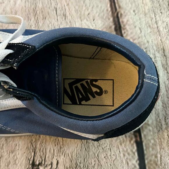 D10 Vans Old Skool Blue and Black Sneakers, Size 9, Pre-owned - Picture 7 of 8